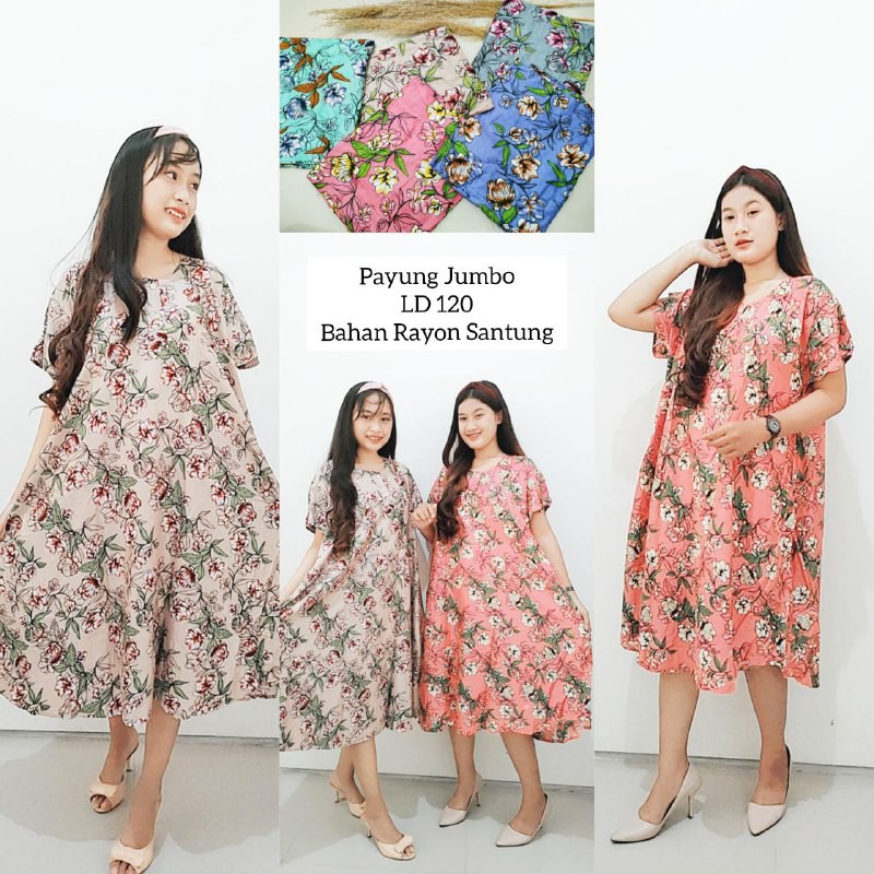 COD DASTER PAYUNG JUMBO XXXL DASTER JUMBO BAJU BUSUI HARGA GROSIR SURABAYA SIDOARJO MOTIF RANDOM