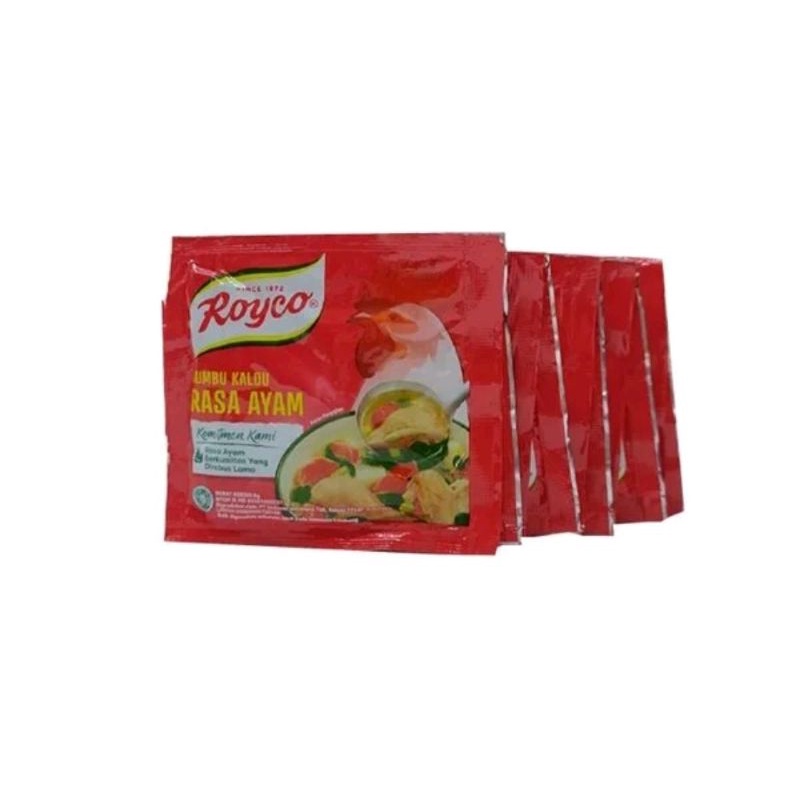 

penyedab royco rasa ayam 1 renceng 12 sachet