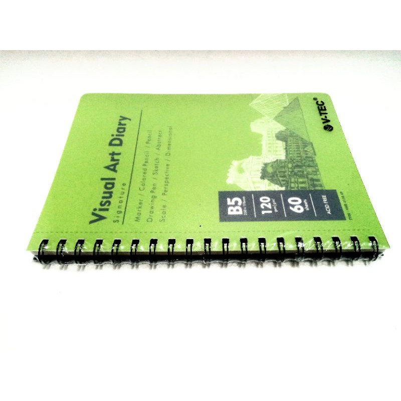 

V-Tec Visual Art Diary Sketchbook Spiral binding B5
