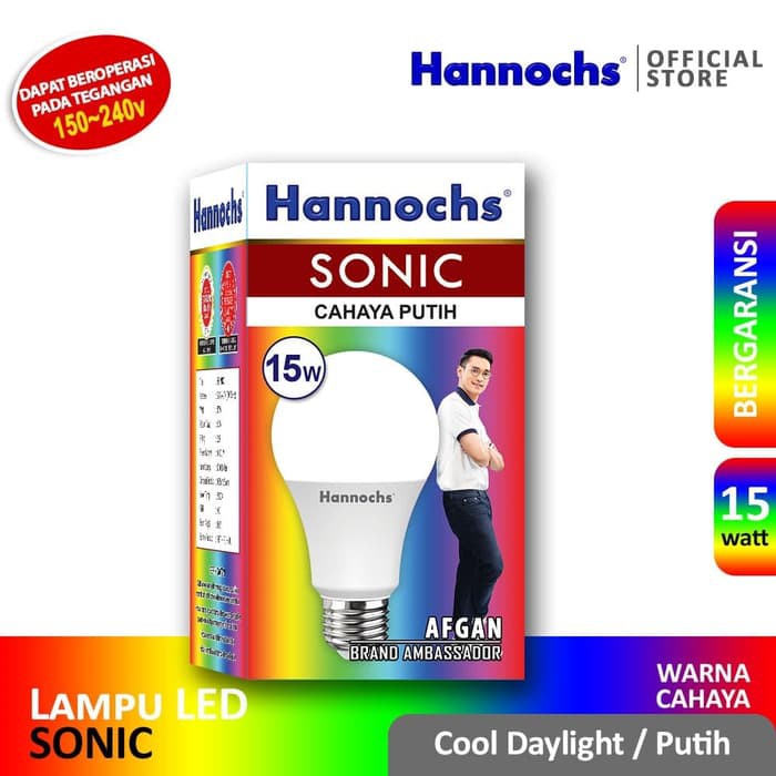 HANNOCHS Lampu Led Sonic 15 Watt - Garansi 1 Tahun