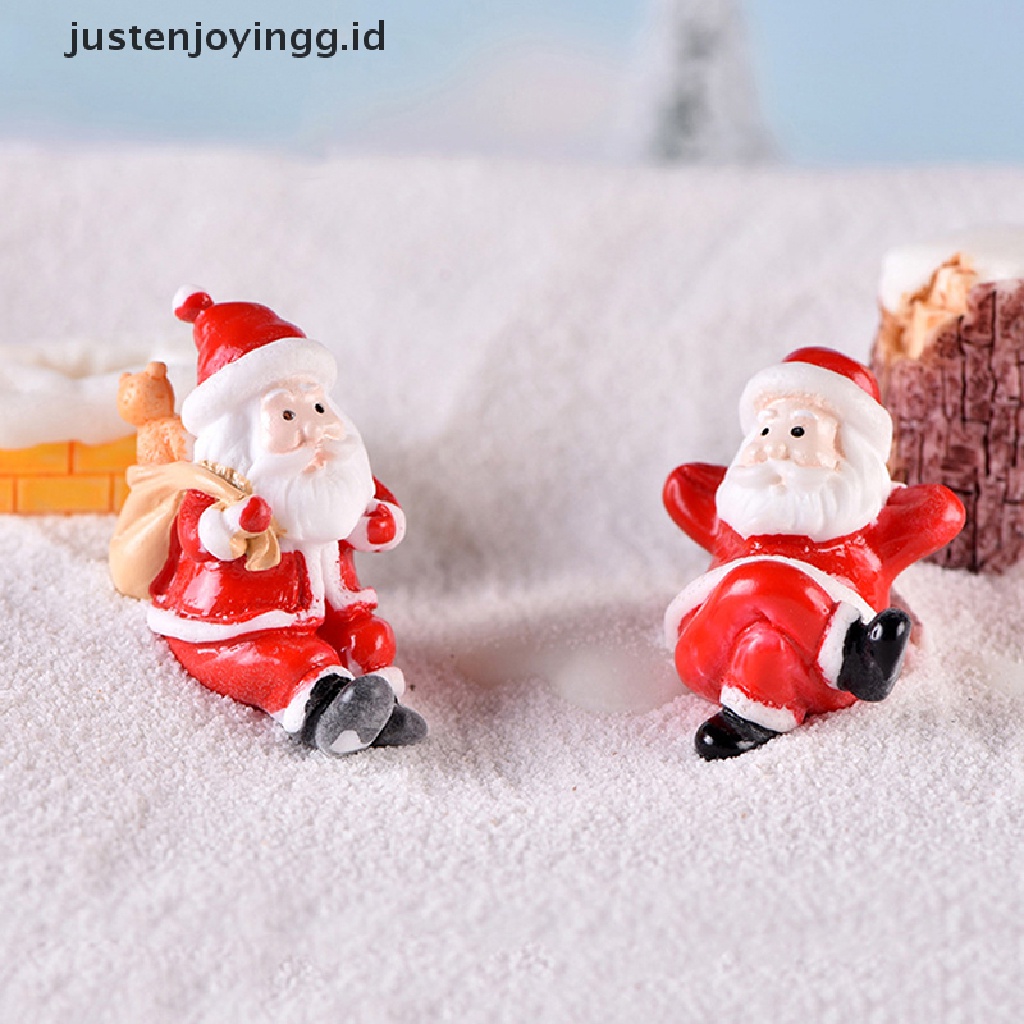 Miniatur Santa Claus Snowman Pohon Natal Untuk Dekorasi Taman