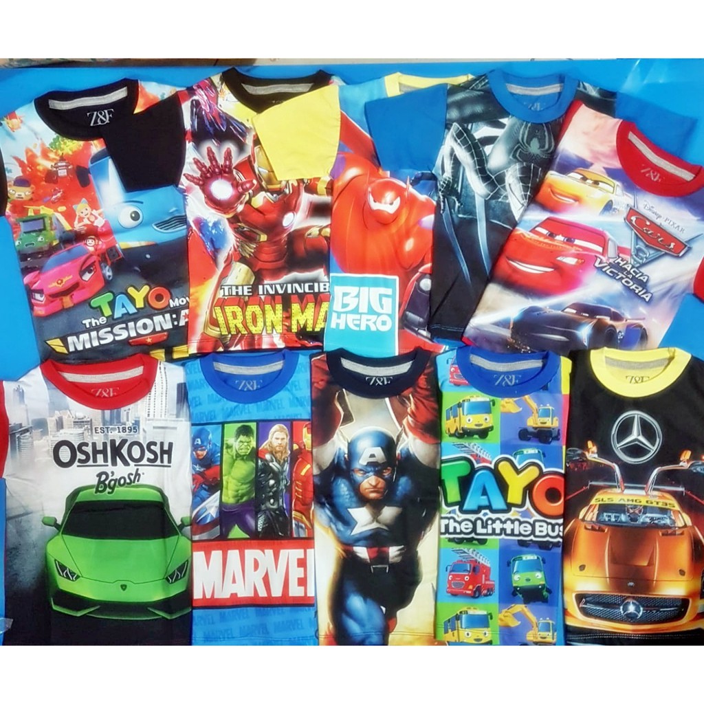 Kaos Anak Sublim Premium paket 79rb get 3pcs Baju anak Murah