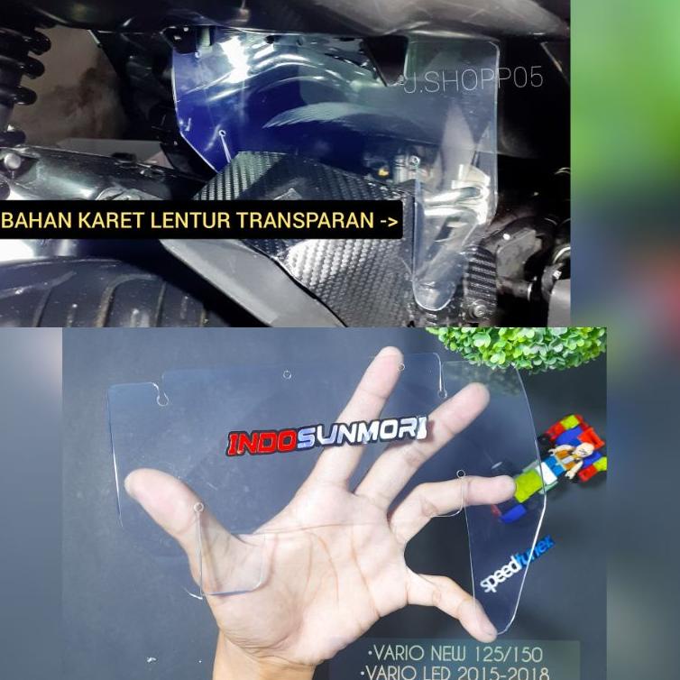 MUDFLAP VARIO NEW/OLD, BEAT ESP FI,BEAT NEW,SCOOPY,MIO,NMAX DAN MATIC LAIN BAHAN KARET BENING TRANSP