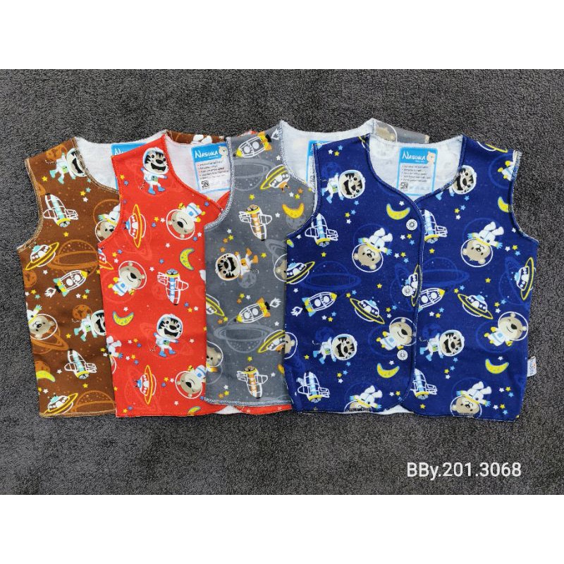 Baju bayi 0-3m NASUKA halus isi 3/ Baju bayi new born / baju bayi Premium-2pc Bj ktg Space