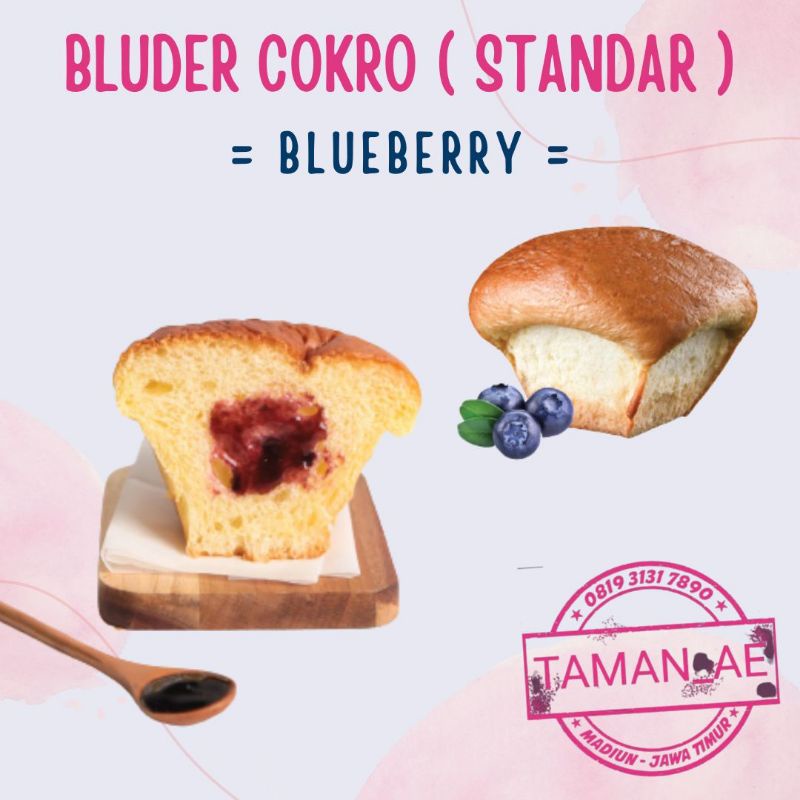 16 Varian Rasa STANDAR Roti Bluder Cokro Madiun-Blueberry