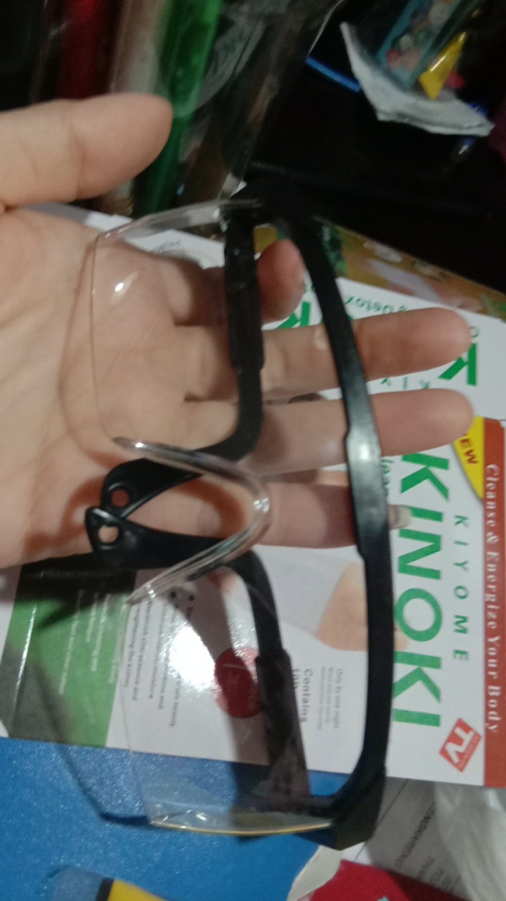 Kacamata Safety Bening / Clear Google List Hitam