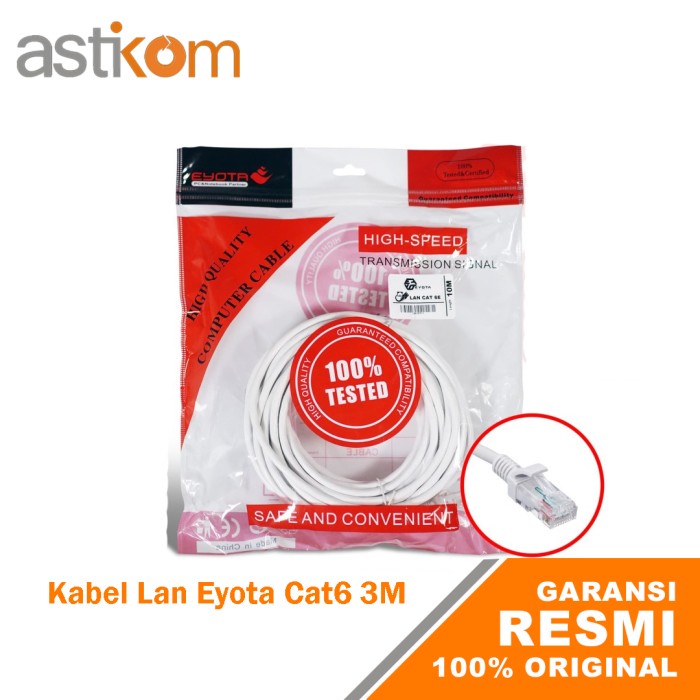 Kabel LAN Eyota Cat6E 3M 3 Meter Ethernet LAN Cable