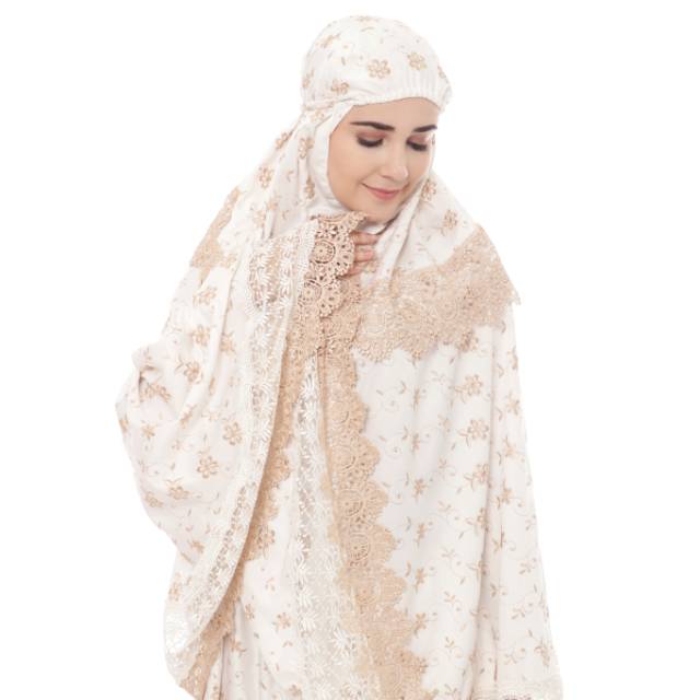 MUKENA SATINSILK PREMIUM RENDA PRADA KOMBINASI