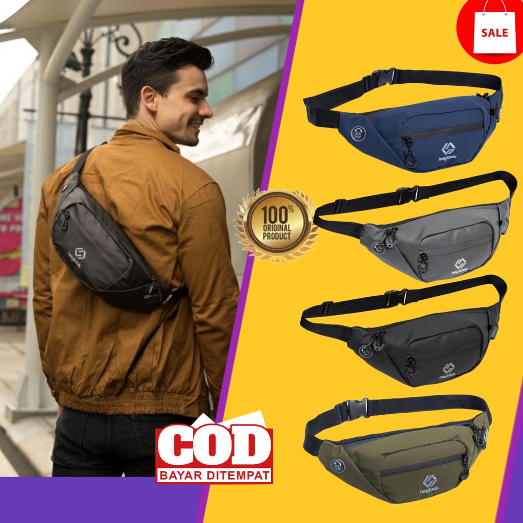 Tas Slempang pria Tas Selempang Pria Distro Sling Bag Pria Wanita Hazel Condura Premium