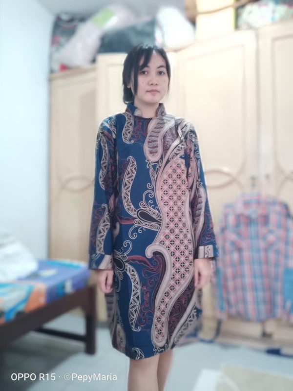 Terlaris Serut Genes Jelita Tunic Navbor Yelbor Whitbor Creambor Tunik Batik Modern Hrb030 Dolbi Dob