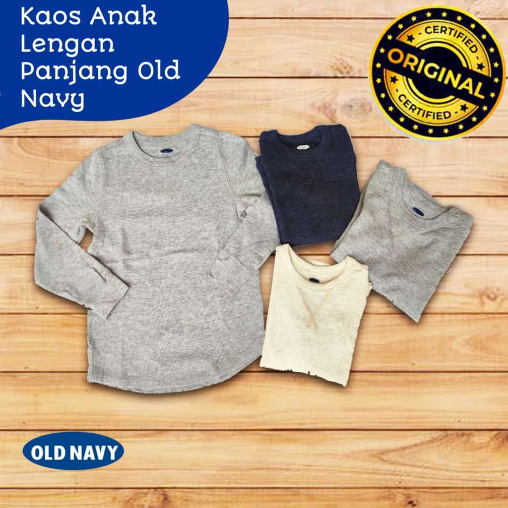 BAJU ANAK KAOS LENGAN PANJANG LONG SLEEVE BRAND OLD NAVY OSHKOSH GAP BABY VACTORY ORIGINAL PRODUK
