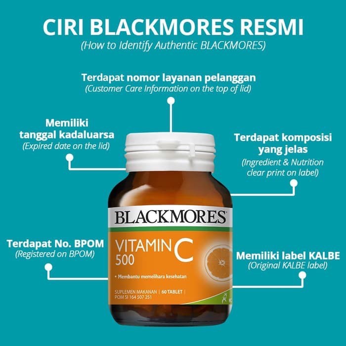 BLACKMORES Bio C 1000mg / Vitamin / Vit C 500mg BPOM KALBE - 30 / 60 / 90 Tablet - ORI ASLI !!!