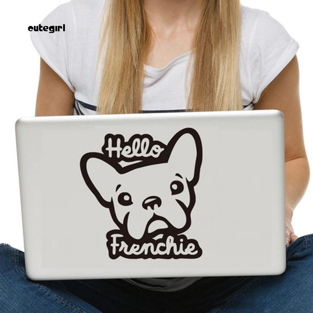 Stiker Gambar Anjing French Bulldog Untuk Dekorasi Pintu Jendela