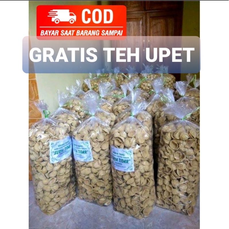 

KERIPIK/ KRIPIK TAHU BULAT/ TAHU WALIK 1kg GRATIS TEH UPET KHAS CIREBON