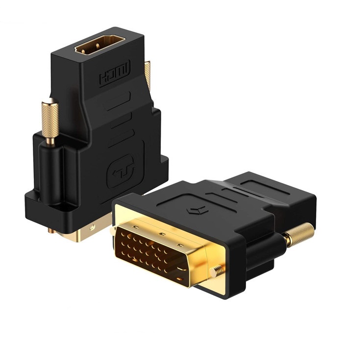 Konektor Connector Converter HDMI TO DVI 24+1 HDMI Female DVI24+1 Male