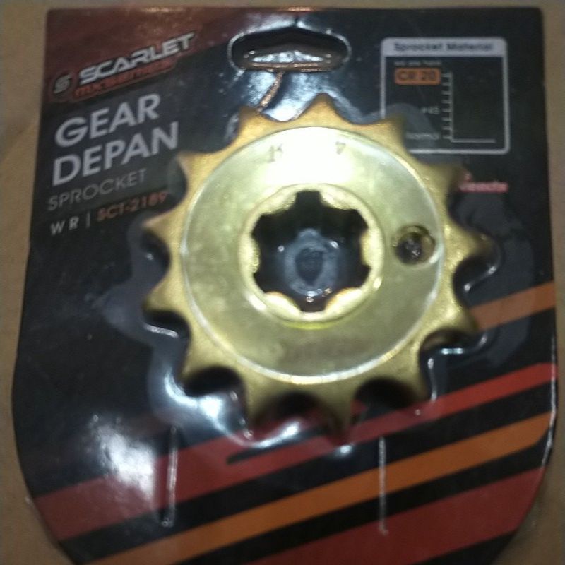 SSS GEAR GER DEPAN 428 520 JUPITER VIXION R15 MEGAPRO GL CB150R SUPRA SATRIA FU SMASH SHOGUN GIR FRONT SPROCKET-Scarlet428x13 rxz.wr