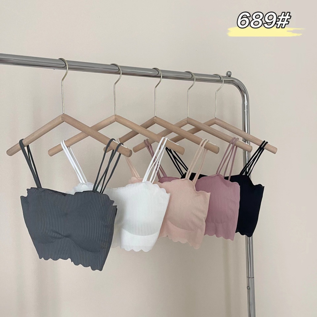 Kemben Bra Seamless Korean Tank Top Bralette Pakaian Dalam Wanita Crop Top Sport Bra Kemben Pendek BH Cewek Tanpa Kawat Tanktop Premium