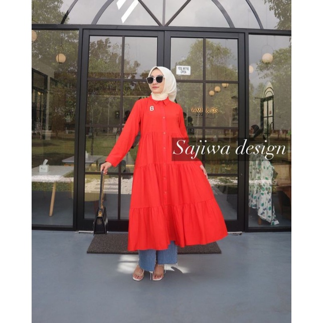 Zara tunik by Sajiwa Design tunik atasan kemeja blouse midi dress terbaru original dlovera gagil fas