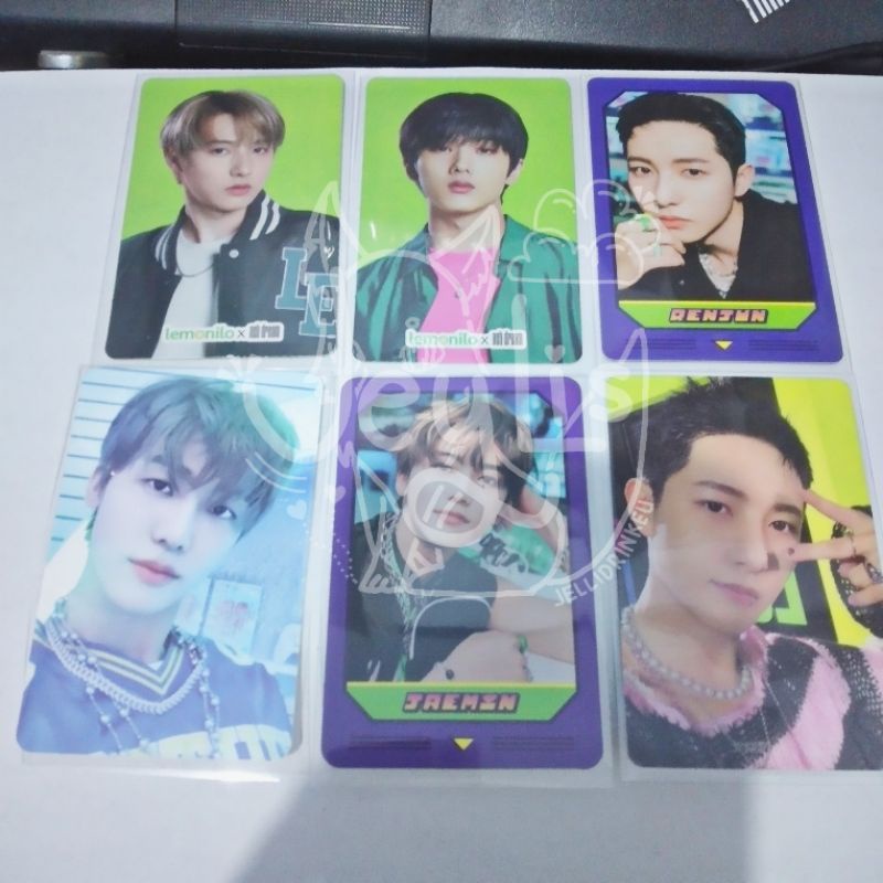photocard lemonilo matching card renjun jisung jaemin mc sticker glitch mode md pc poca nct dream