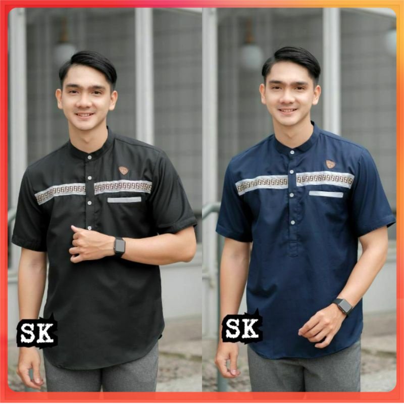 [PROMO] Koko Kurta Lengan Pendek Matt Katun  Adem Tebal Terlaris