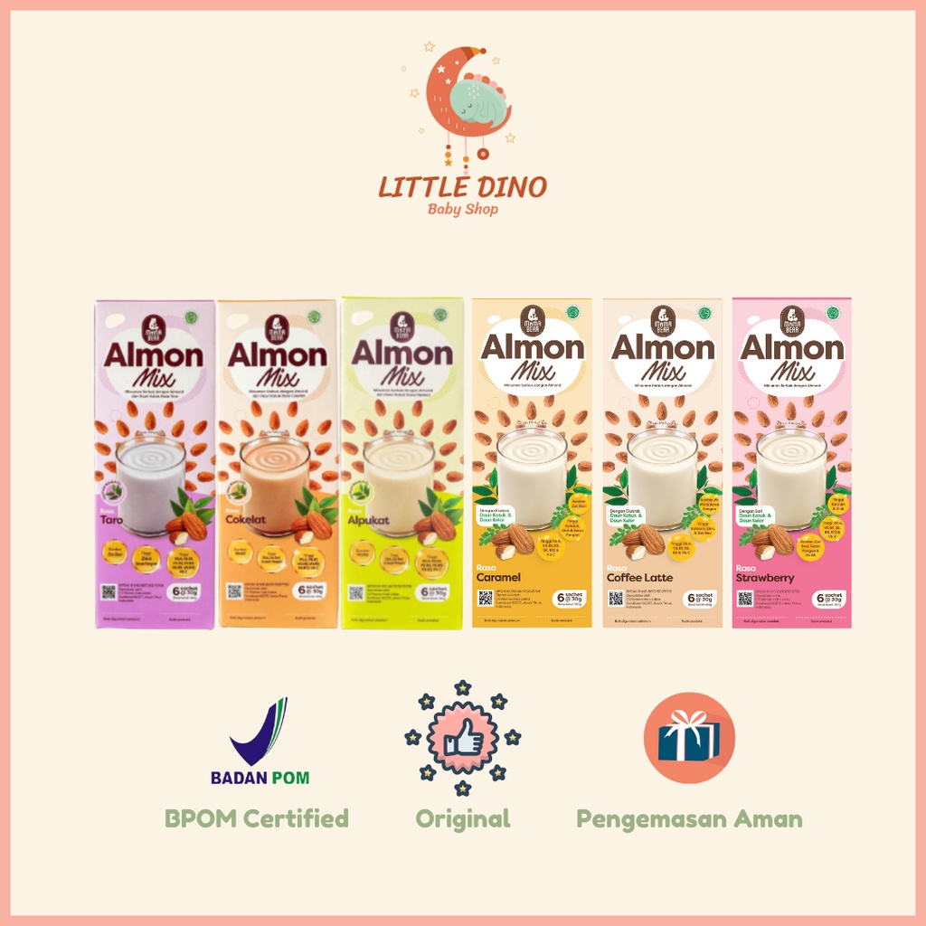 MamaBear Almon Mix Susu Almond Milk + Katuk ASI Booster mama Bear