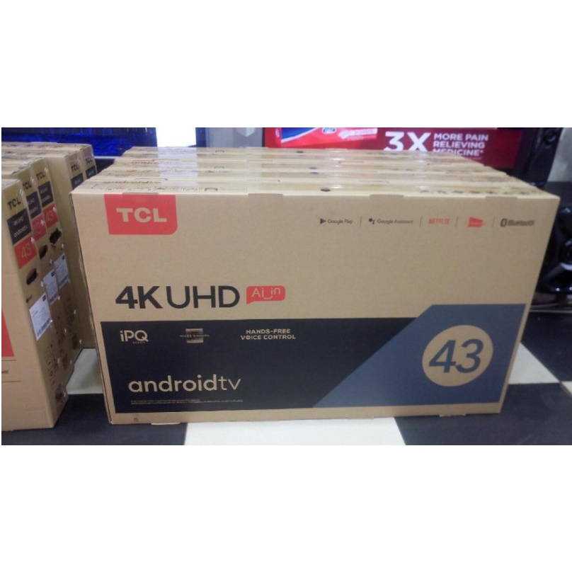 TCL LED Android TV 43&quot; UHD 4K Ultra HD Smart TV 43P725 Voice Control