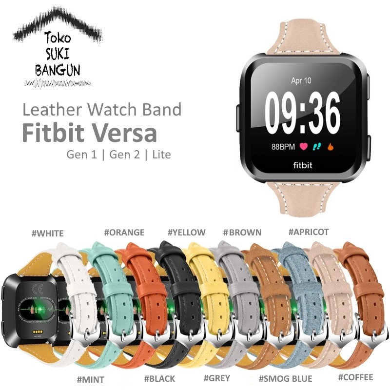 TALI JAM Fit VERSA 1 2 Lite PU Leather Deluxe Watch Band Strap