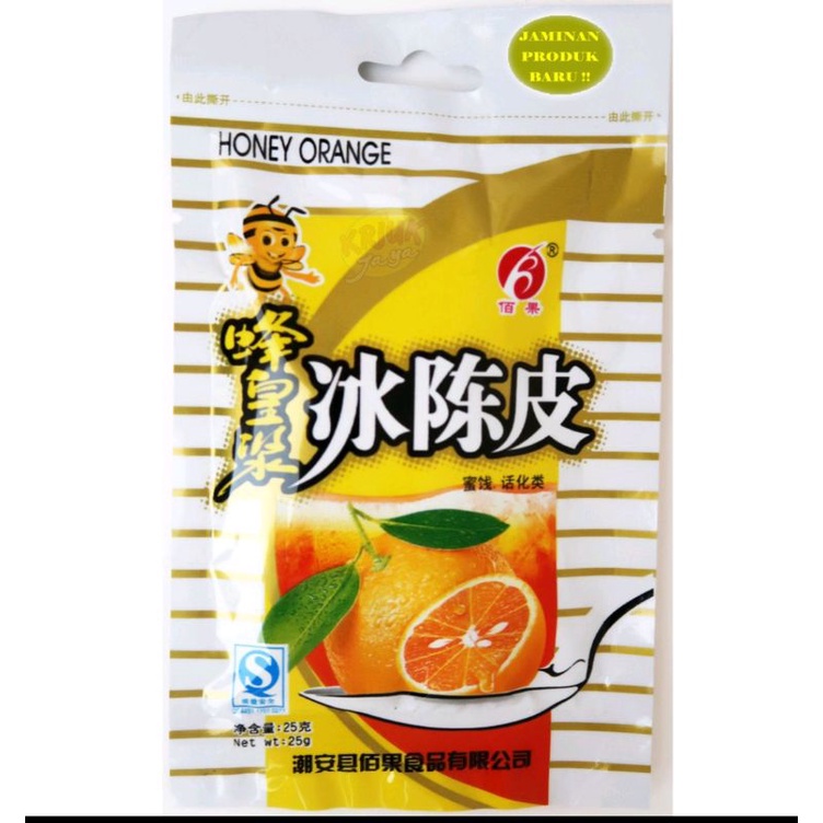 

manisan kulit jeruk honey orange 25gr