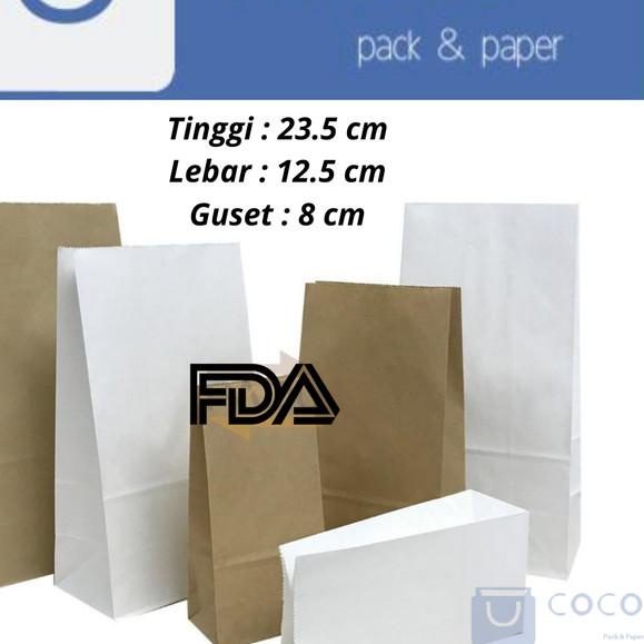 

SOS Paper Bag - Kantong Kertas SOS [ Size M ] [ Isi 50 Pcs ] - Putih