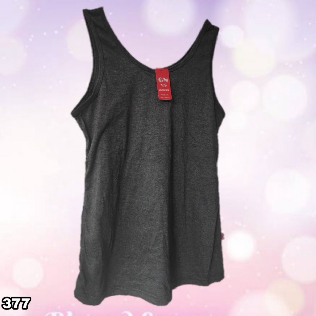 K377 - TANKTOP ATASAN WANITA TALI LEBAR GOLDEN NICK SIZE XL - XXL HARGA PER 1 PCS-3