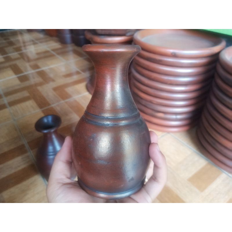 Jual Vas bunga gerabah/vas kendi 14cm | Shopee Indonesia