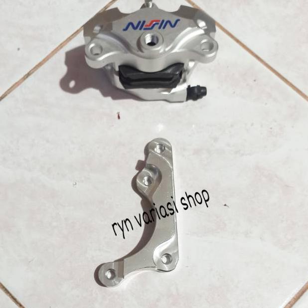 [KODE EMSGM] breket kaliper 2p 2piston nissin brembo wave 125/110 supra x 110 125 supra fit / new ka