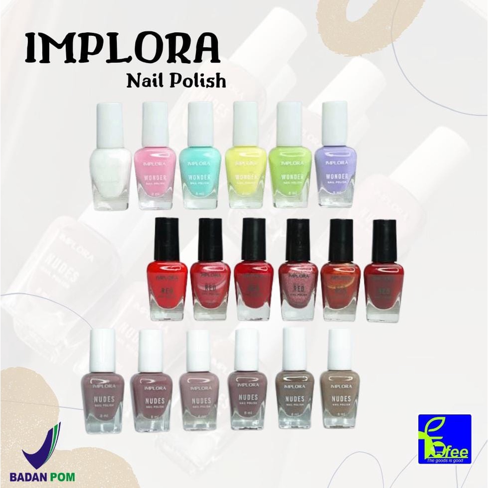 IMPORT - IMPLORA Nail Polish Kutek Implora Waterproof