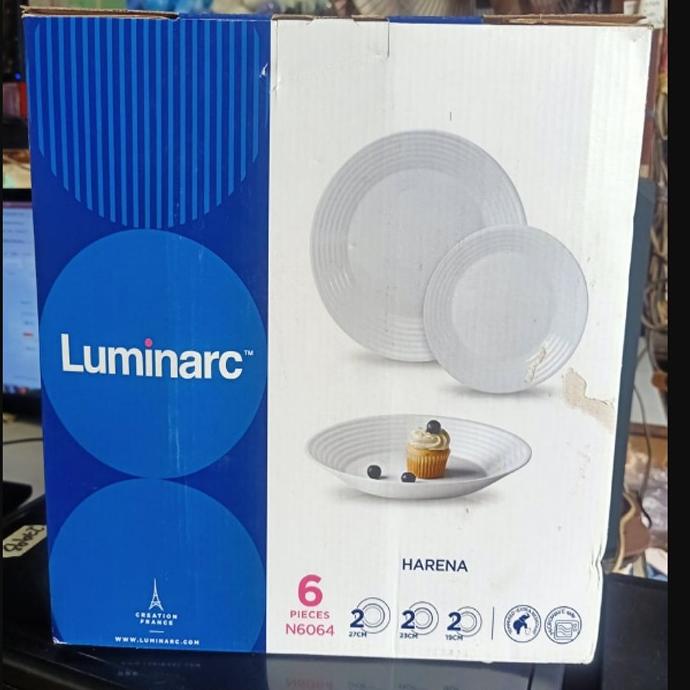 Gift Set Piring Makan Harena 6 Pcs Luminarc/Piring Set Luminarc/Piring