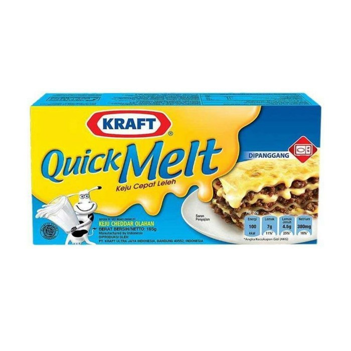 

KRAFT QUICK MELT KEJU 165 GRAM