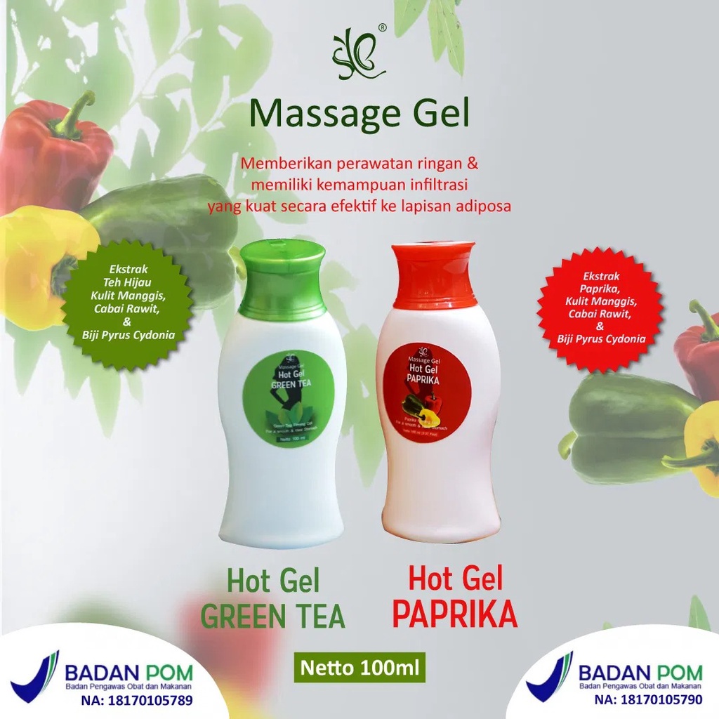 SYB Hot Gel Green Tea Paprika Penghilang Lemak Badan (BPOM) (VC)