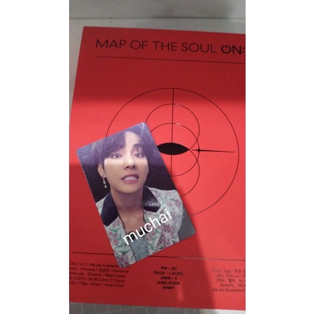 PHOTOCARD TAEHYUNG V DVD MAP OF THE SOUL ONE ( BOOKED)