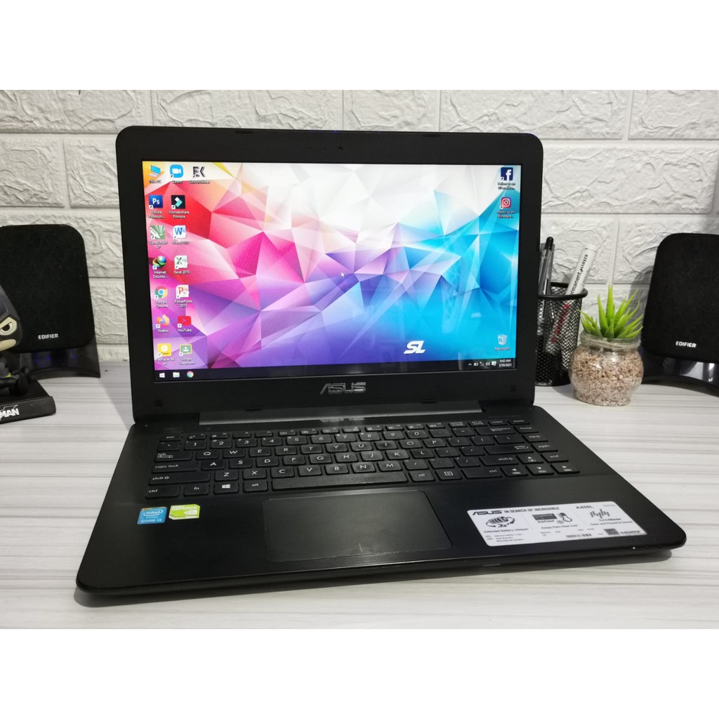 Laptop editing gaming istimewa sudah SSD core i3 nvidia 920 Asus A455l ram 4gb