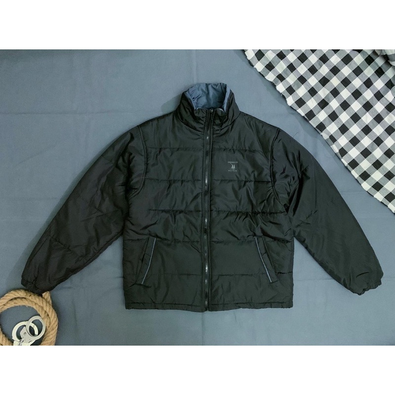 puffer jaket gelembung “GREENWICH POLO CLUB” size Large (not varisty/leather/kulit/wol/bulang)