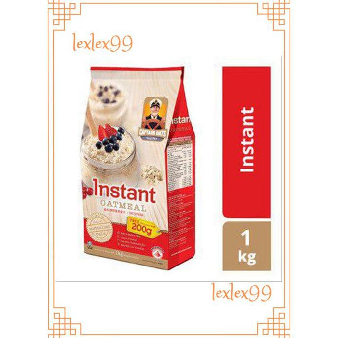 

CAPTAIN OAT / INSTANT OAT MEAL 1 KG KILO - MERAH