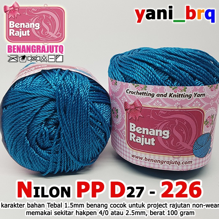 NILON PP D27 POLOS 226 JEANS LIGHT BENANG RAJUT USEABLE