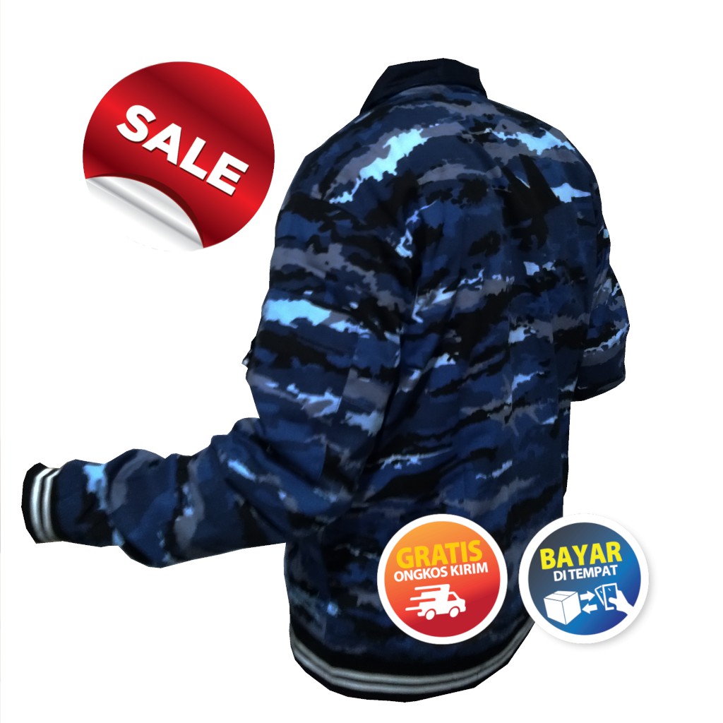 Jaket BB Loreng Biru