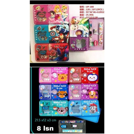 

FREE BUBBLE WARP + DUS Kotak Pensil Tempat Pensil BESAR JUMBO 2 Tingkat GP-022 + Paket Set Alat Tulis / Study Stationery Set/ UP 188