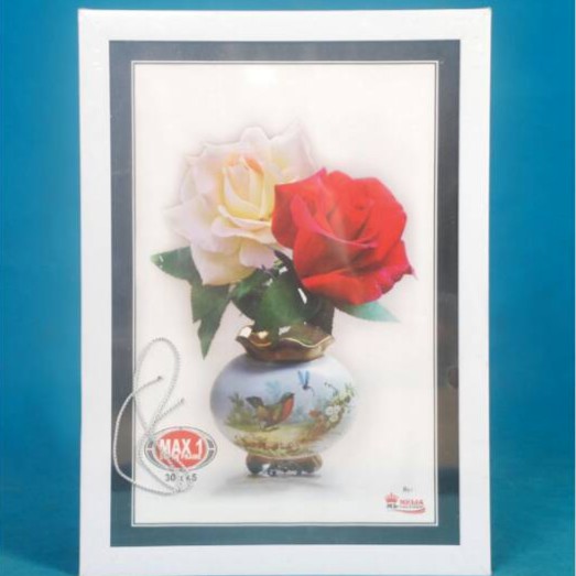 Frame 12RSS Putih Polos 3cm (PACKING AMAN)