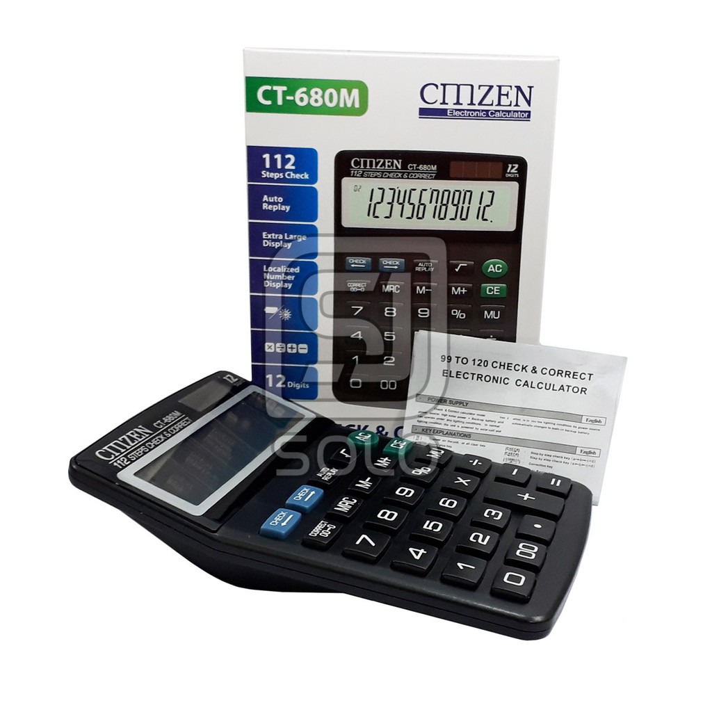 

Calculator Kalkulator CMZEN CT-680M Dekstop Calculator