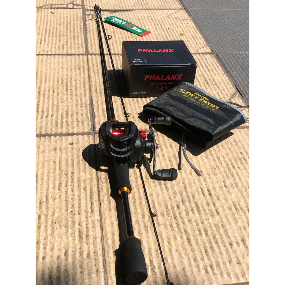 satu set Bc casting drag 10 kg joran 198cm premium murmer kuat