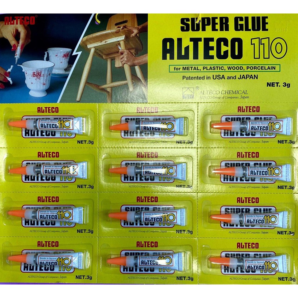 

ALTECO 110 SUPER GLUE 3g (per renteng)