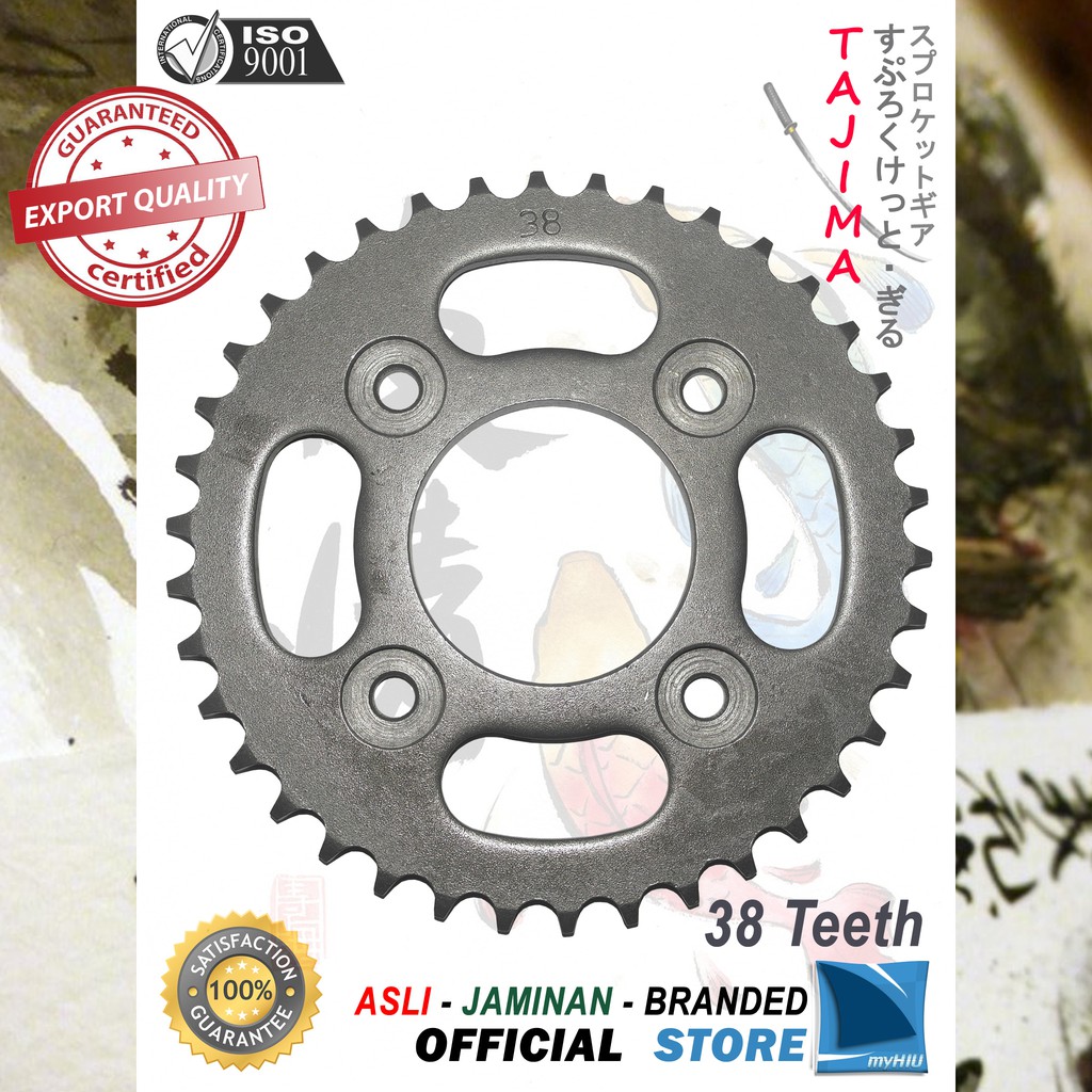 Gigi Tarik 30T ~ 45T HONDA Revo / Absolute / New / FI / Gir Belakang - Rear Sprocket Gear TAJIMA