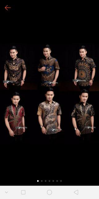 Baju Batik Pria Slimfit Big Size M L Xl Xxl Atasan Kemeja Batik Lengan Panjang Original