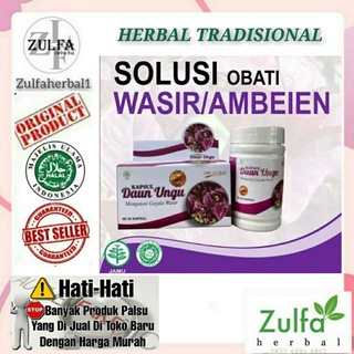 Kapsul Daun Ungu - Obat Wasir Ambeien